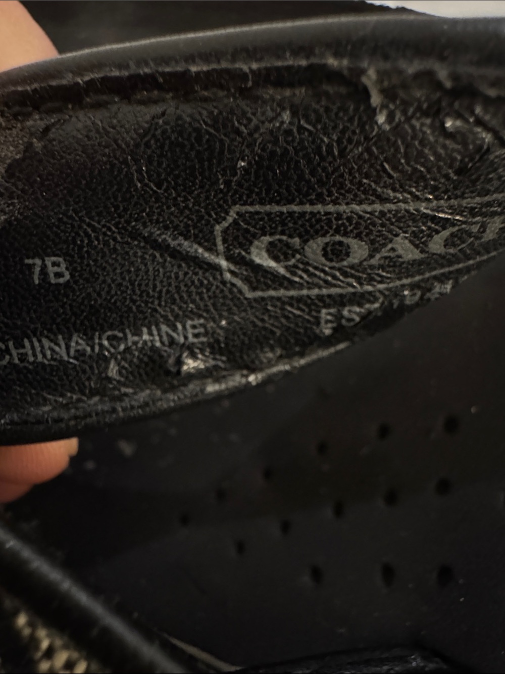 Coach Black Signature-Print Women's Thong Sandals - Picture 5 of 6